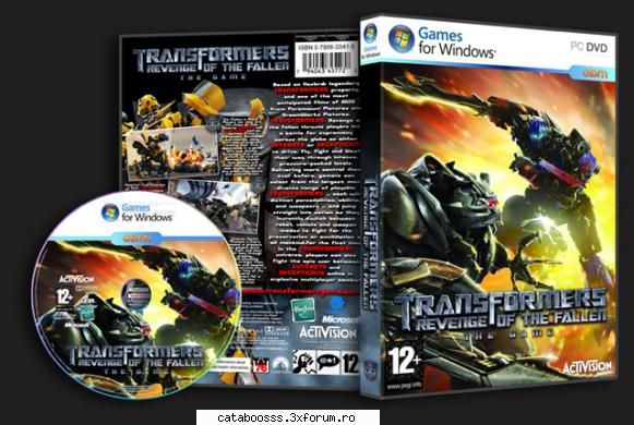 date: 2 dvds
game type: sci-fi securom + the ultimate autobot or decepticon in revenge of the